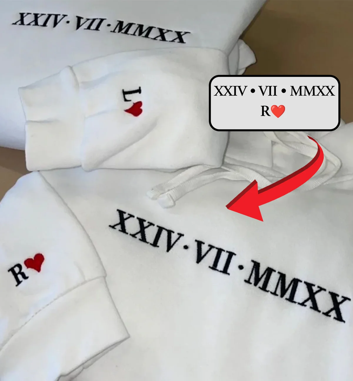 Custom Text Sweatshirt – Personalized Embroidery