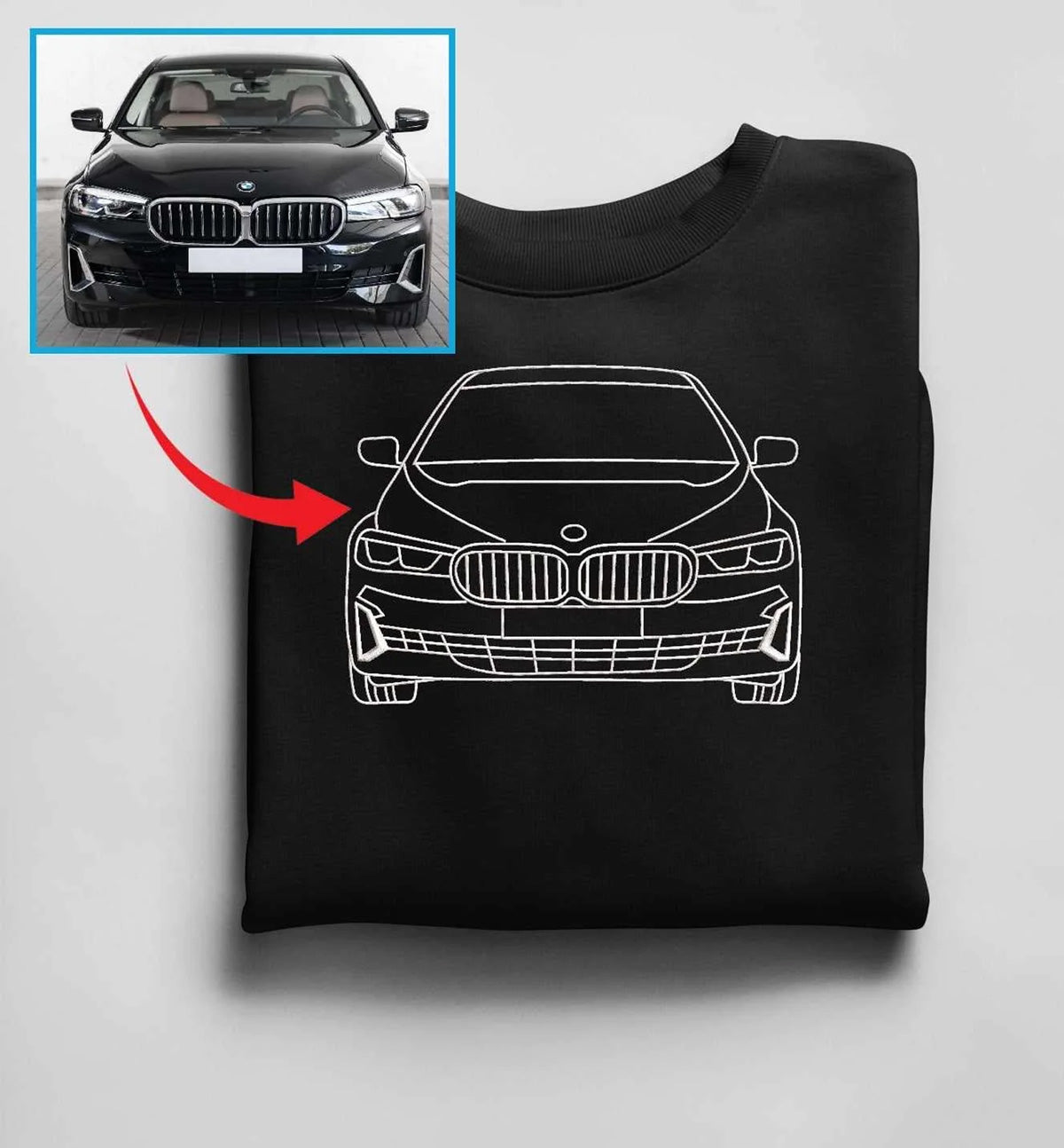 Custom Embroidered Car from Your Photo