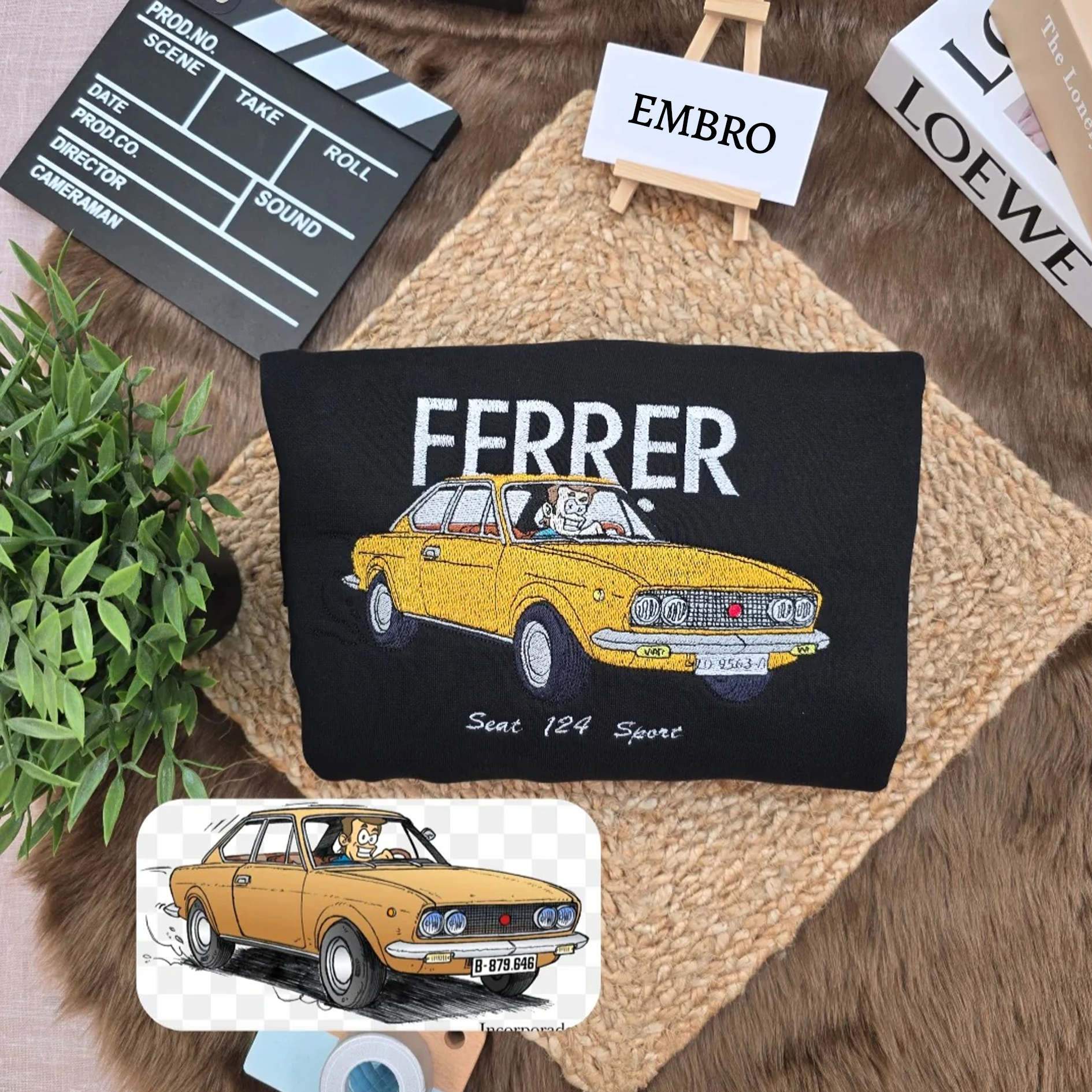 Custom Embroidered Car from Your Photo